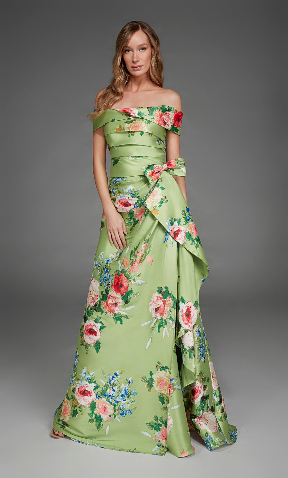 ALYCE Paris 27915 Special Occasion Off The Shoulder Neckline Ruched/draped A Line Dress