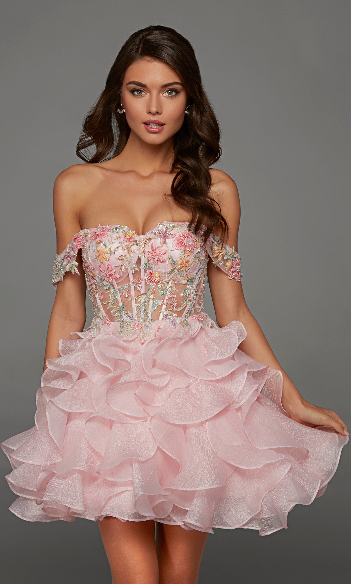 ALYCE Paris 30087 Homecoming Short Sweetheart Neckline Corset Straight Dress