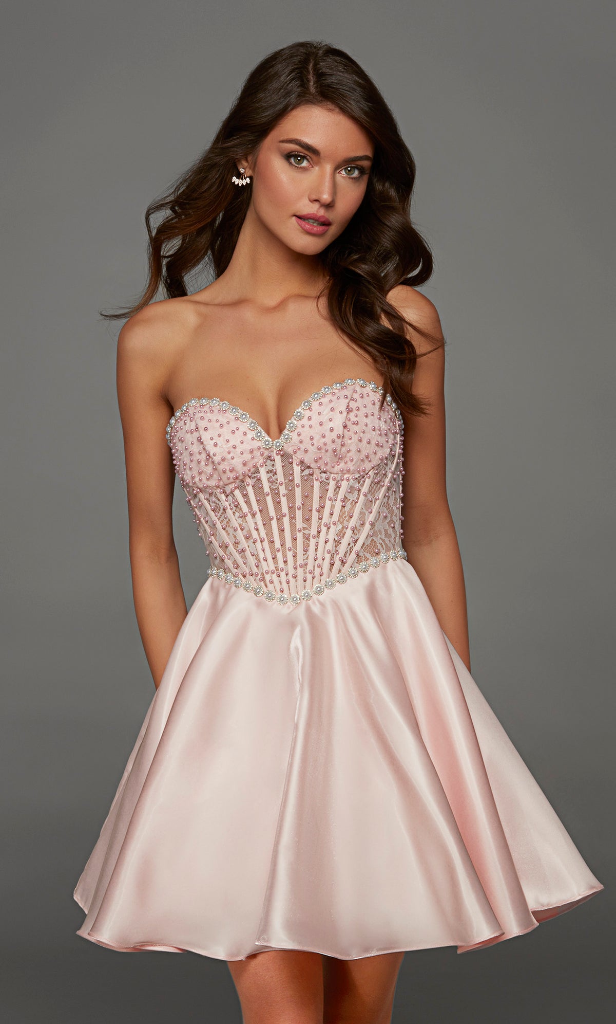 ALYCE Paris 30088 Homecoming Short Sweetheart Neckline Simple Straight Dress