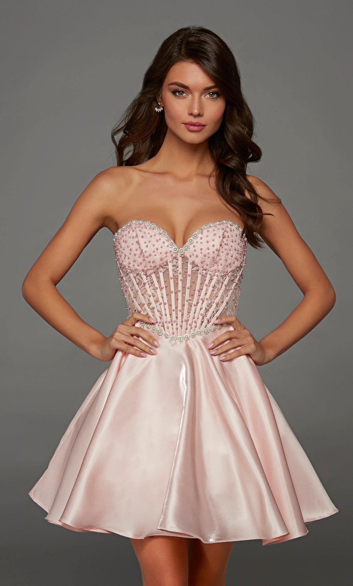 ALYCE Paris 30088 Homecoming Short Sweetheart Neckline Simple Straight Dress