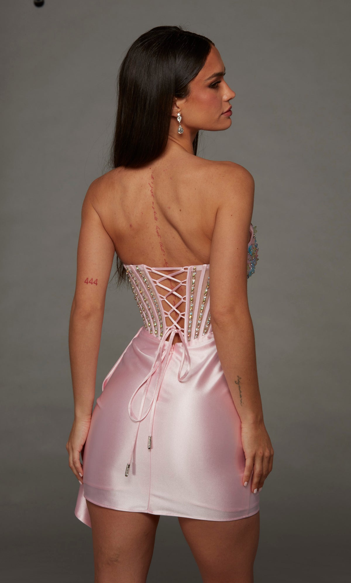 ALYCE Paris 40147 Homecoming Short Strapless Neckline Elegant Straight Dress