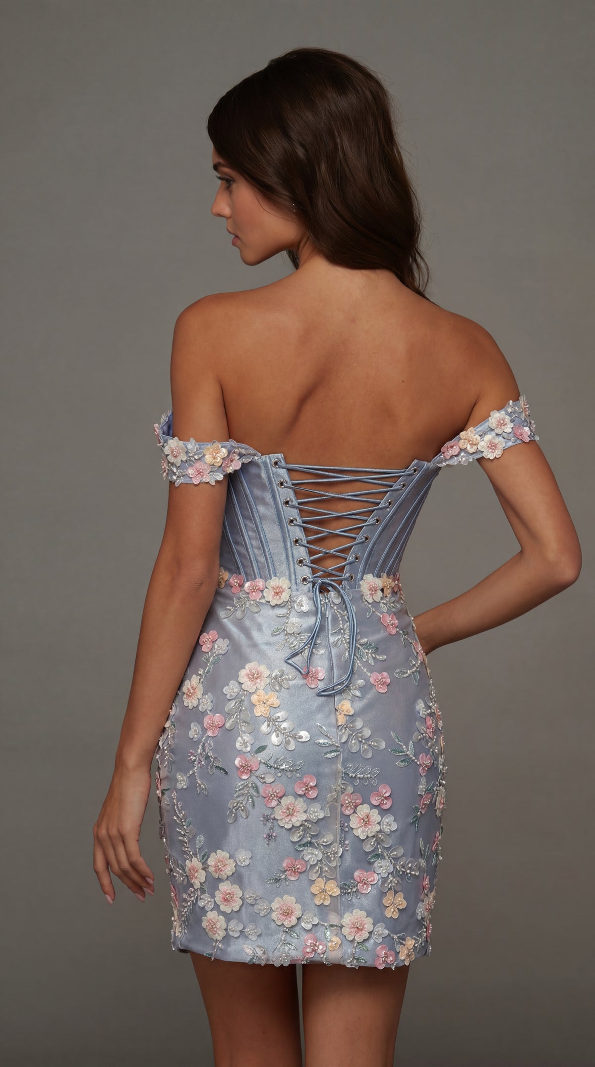 ALYCE Paris 40175 Homecoming Short Strapless Neckline Embellished Straight Dress