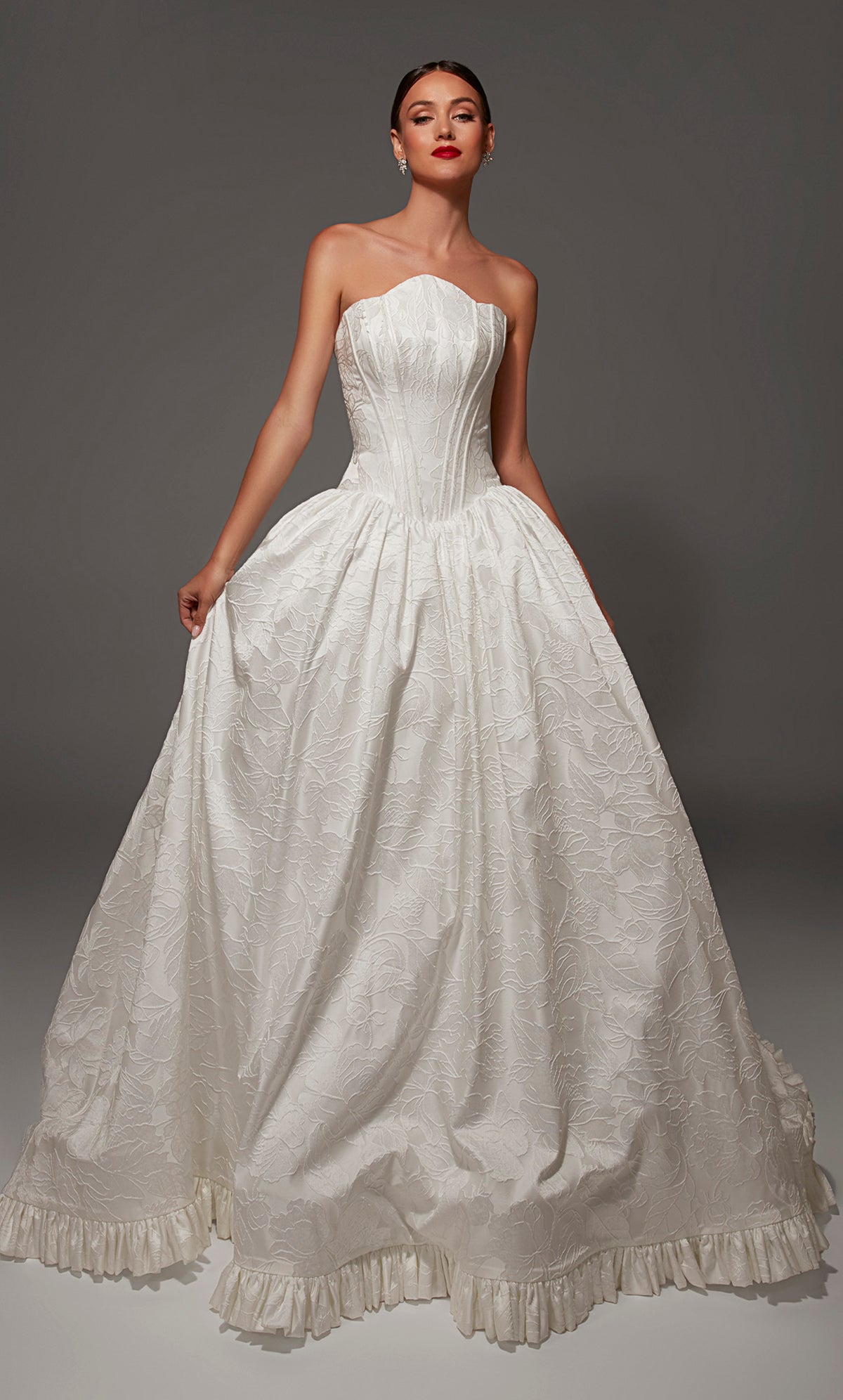 ALYCE Paris 50001 Bridal High Neckline Elegant Ballgown Dress