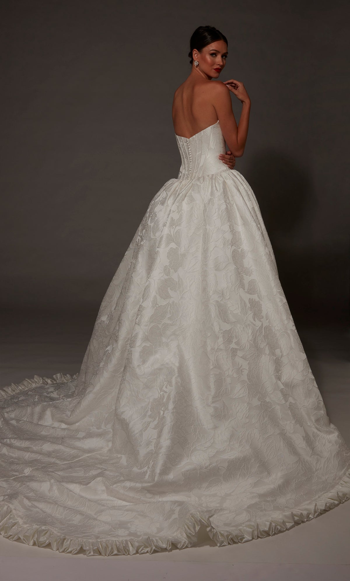 ALYCE Paris 50001 Bridal High Neckline Elegant Ballgown Dress