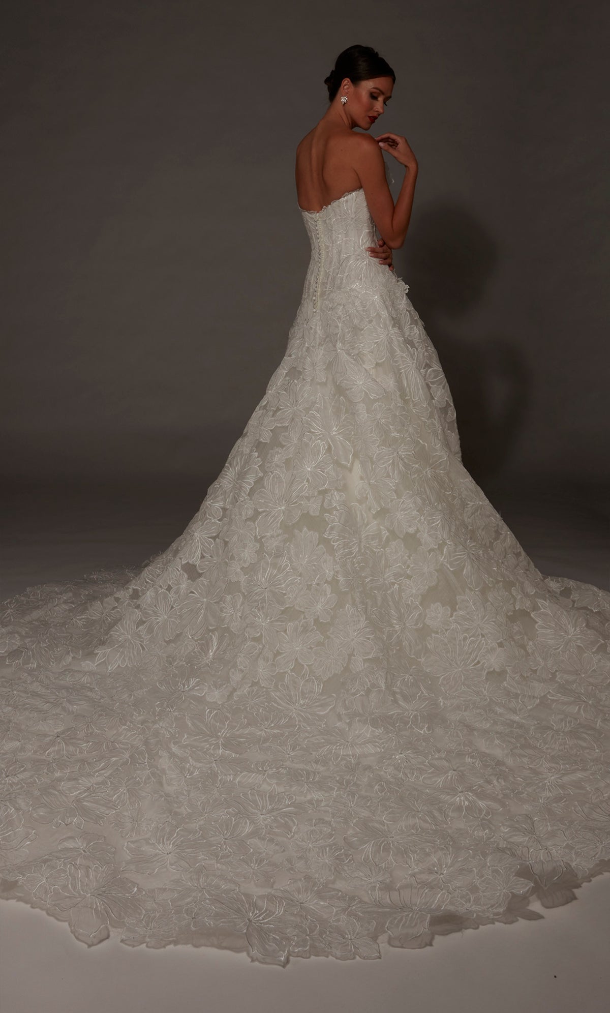 ALYCE Paris 50005 Bridal Strapless Neckline Elegant A Line Dress