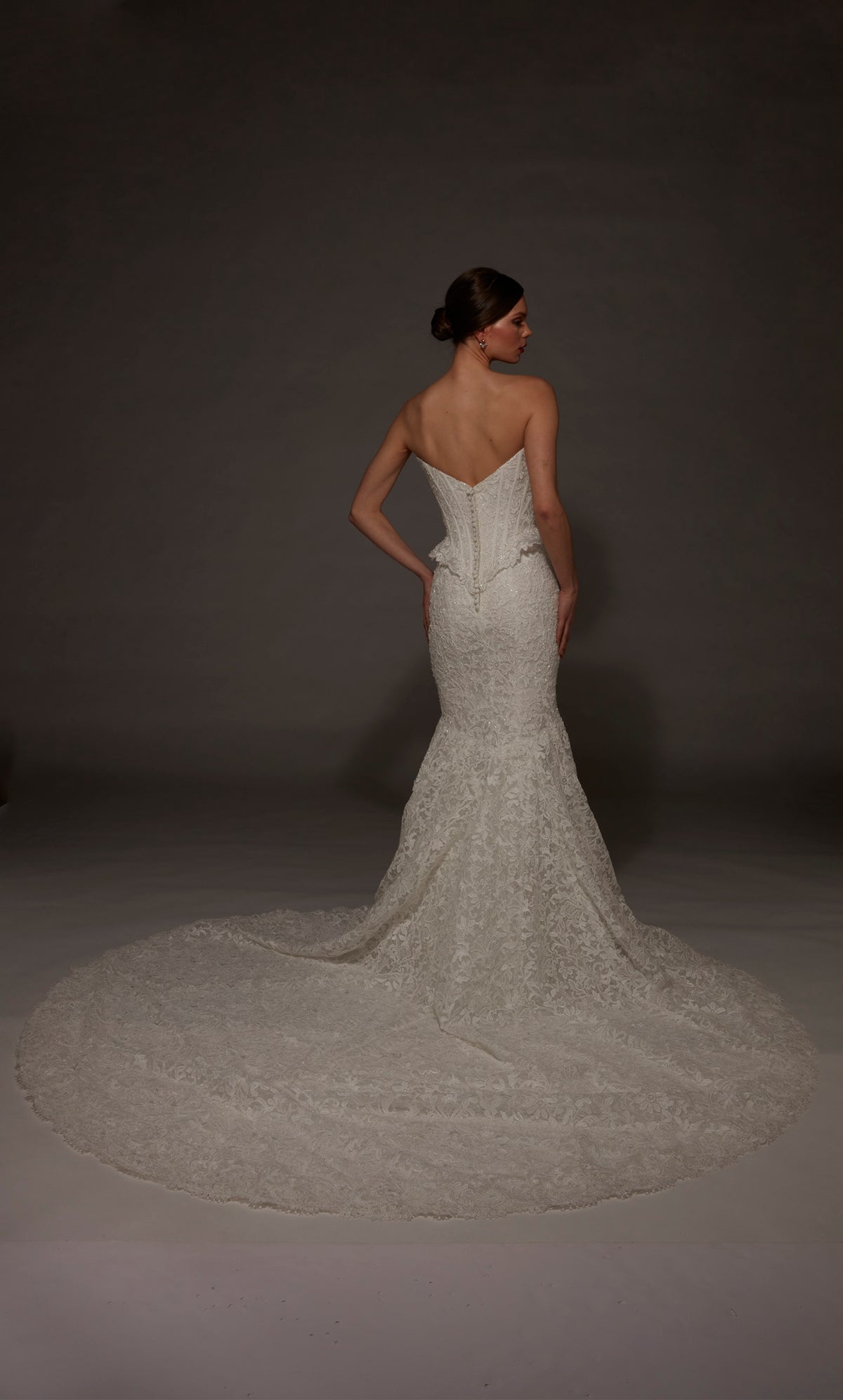 ALYCE Paris 50008 Bridal Cat-eye Neckline Embellished Mermaid Dress