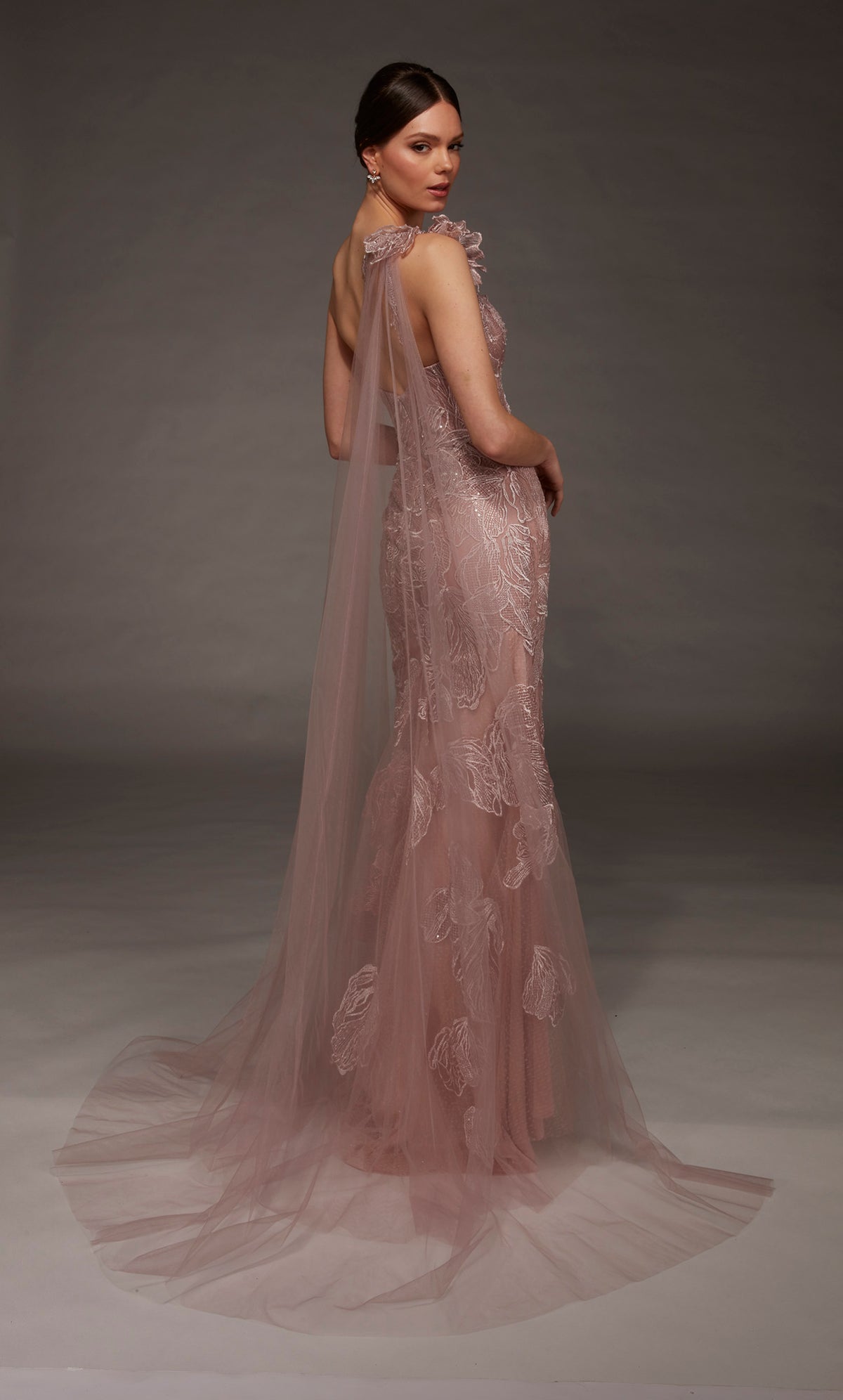 ALYCE Paris 55000 Special Occasion One Shoulder Neckline Chic Mermaid Dress