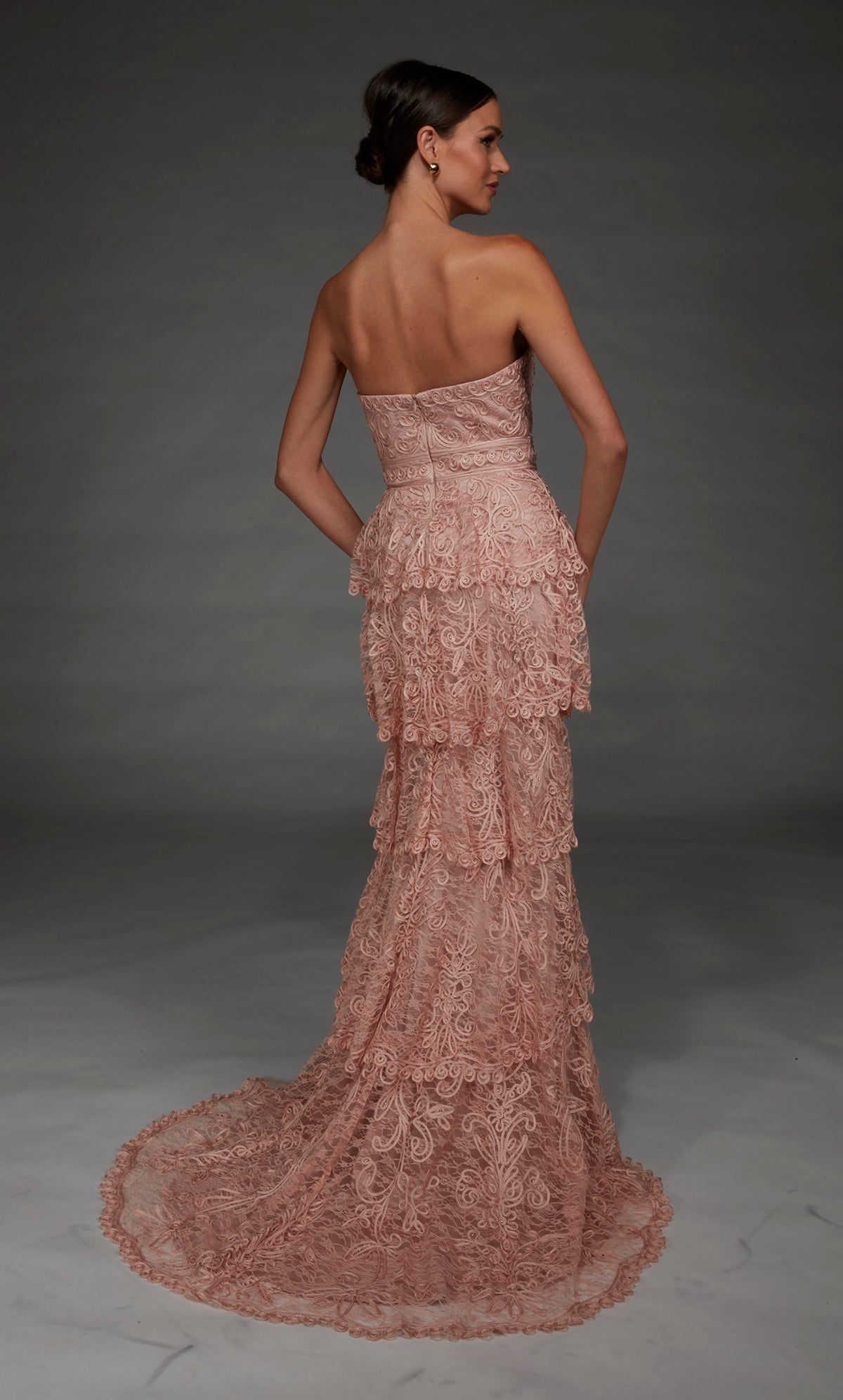 ALYCE Paris 55002 Special Occasion Strapless Neckline Ruched/draped A Line Dress