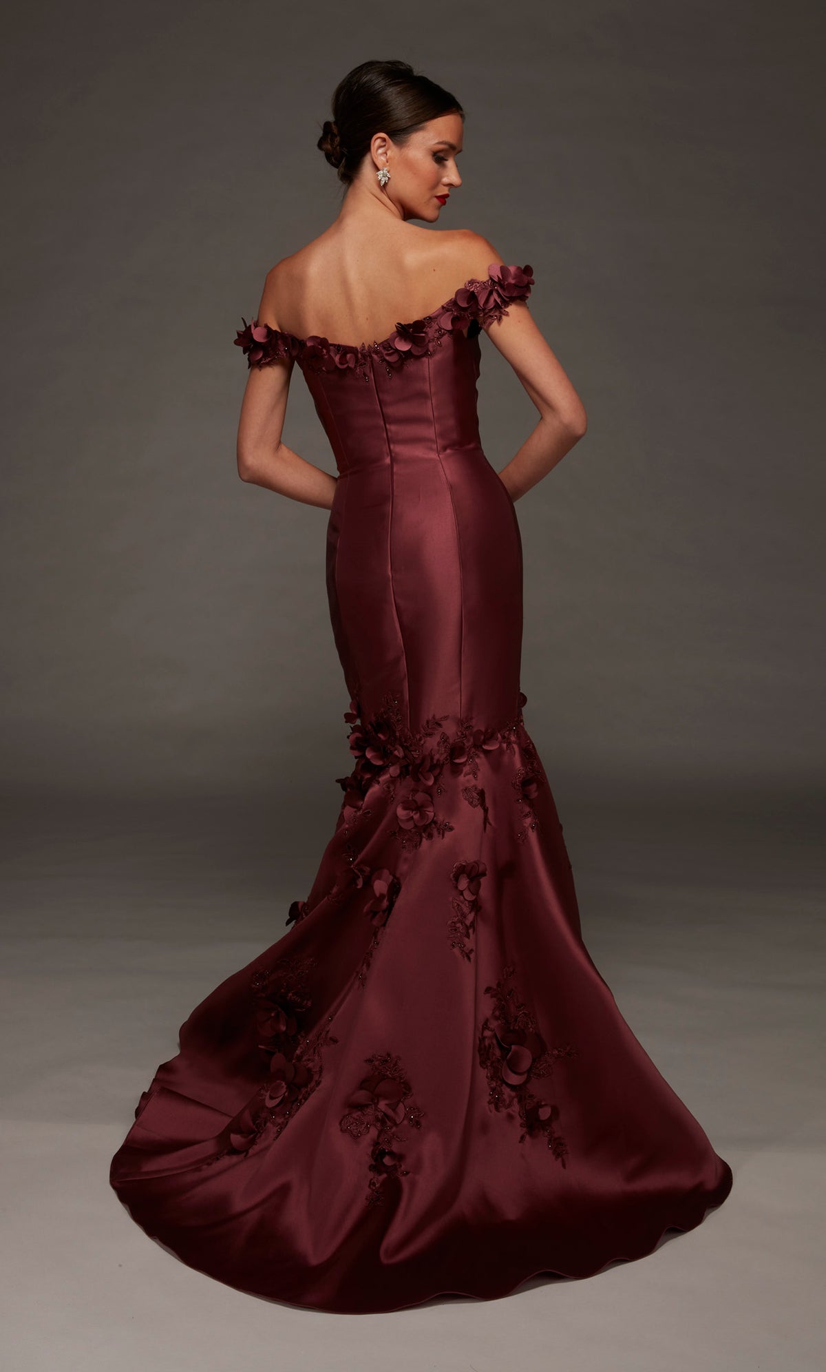 ALYCE Paris 55010 Special Occasion Off The Shoulder Neckline Embellished Mermaid Dress