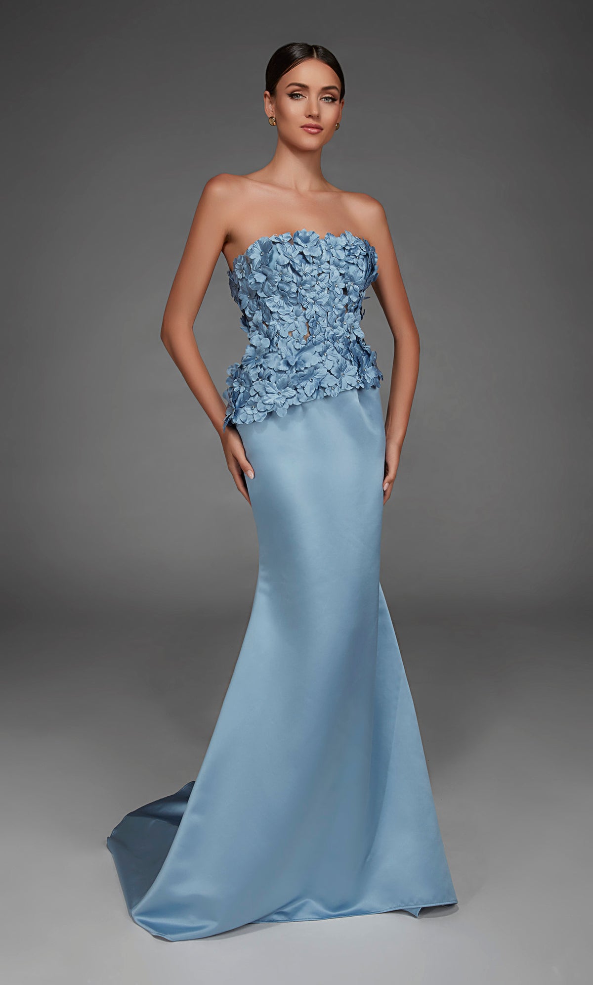 ALYCE Paris 55020 Special Occasion Straight Across Neckline Train Mermaid Dress