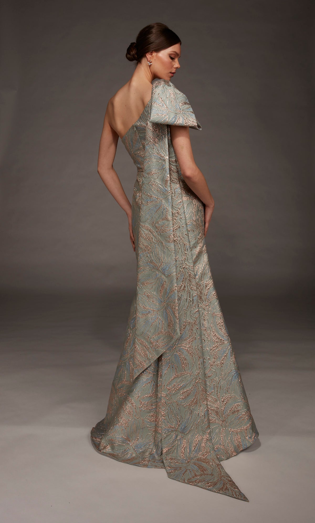 ALYCE Paris 55026 Special Occasion One Shoulder Neckline Chic A Line Dress