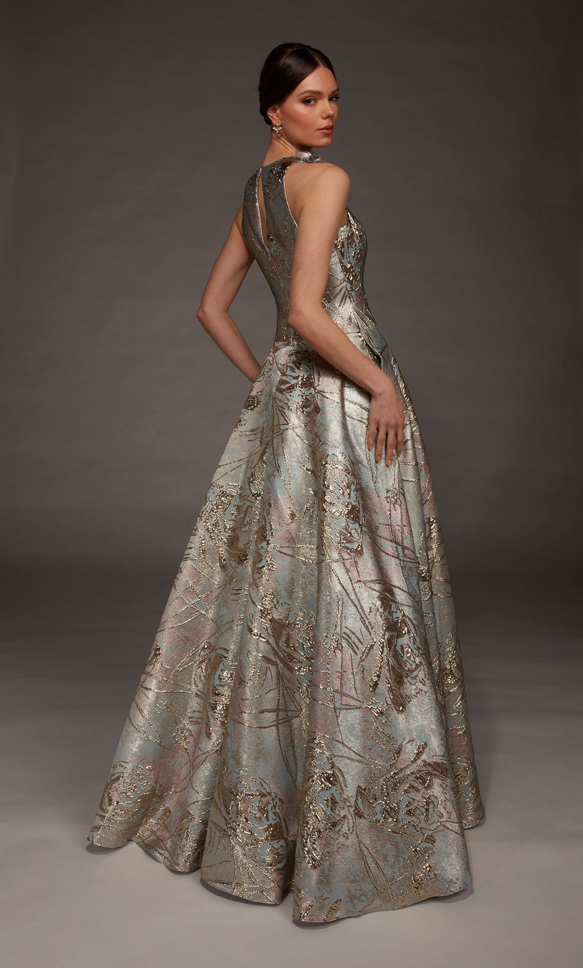 ALYCE Paris 55027 Special Occasion High Neckline Elegant A Line Dress
