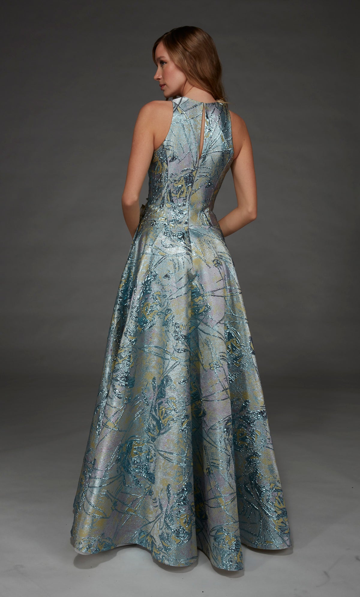 ALYCE Paris 55027 Special Occasion High Neckline Elegant A Line Dress