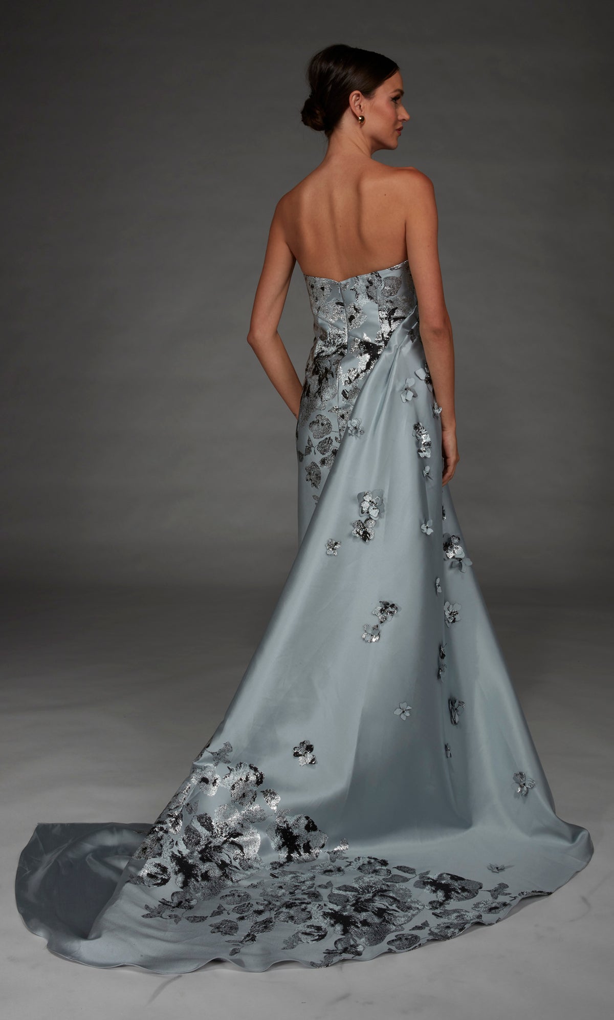 ALYCE Paris 55028 Special Occasion Strapless Neckline Train A Line Dress