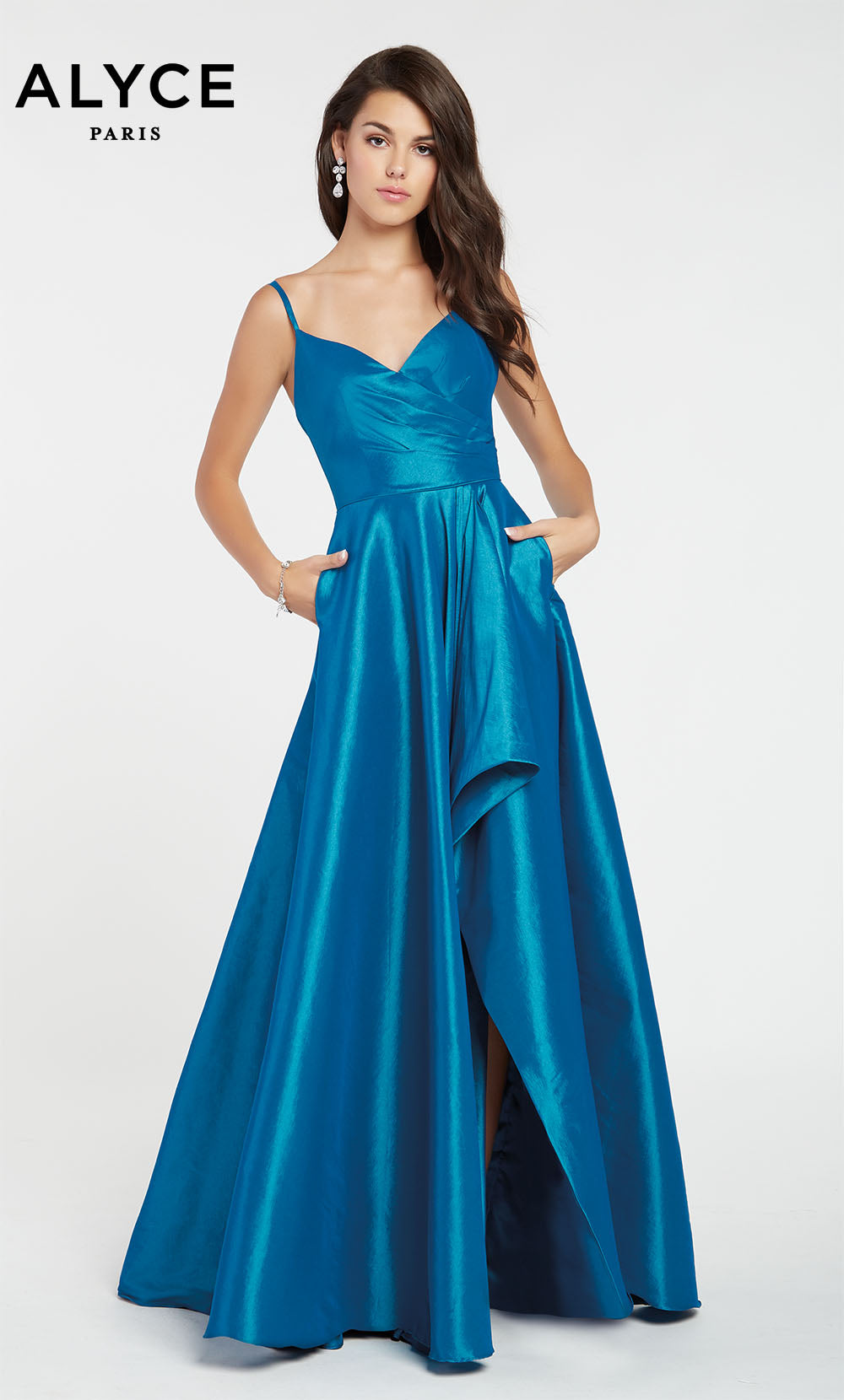 Alyce Paris 60094 Alyce Long Sweetheart Elegante Fit and Flare Dress