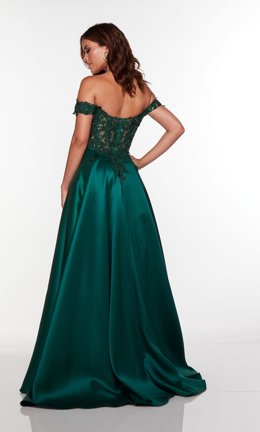 Alyce Paris 61324 Alyce lange von der Schulter elegant ein Linienkleid