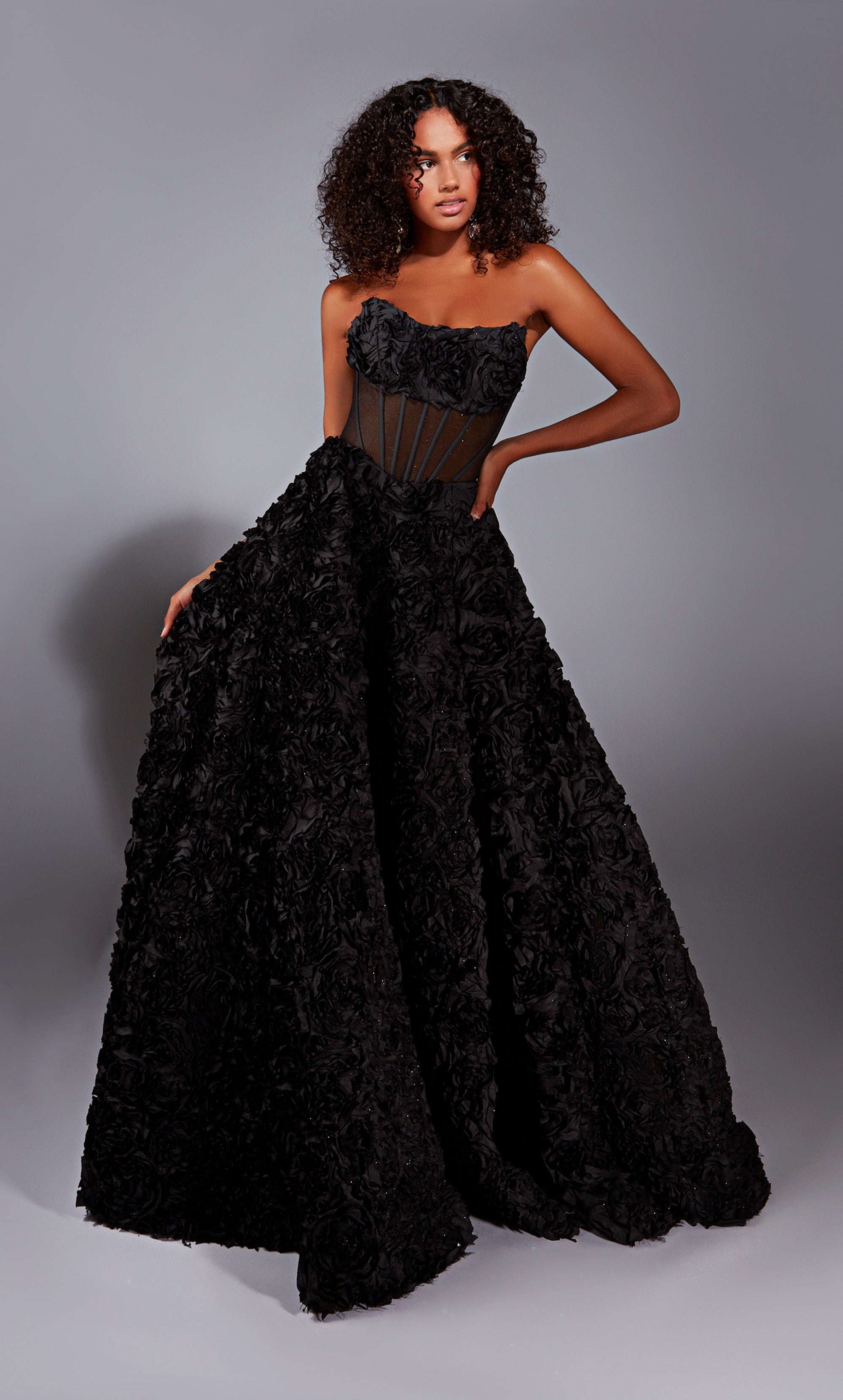 61775 Formal Dress: 61775. Long, Strapless, Ballgown, Closed | ALYCE Paris