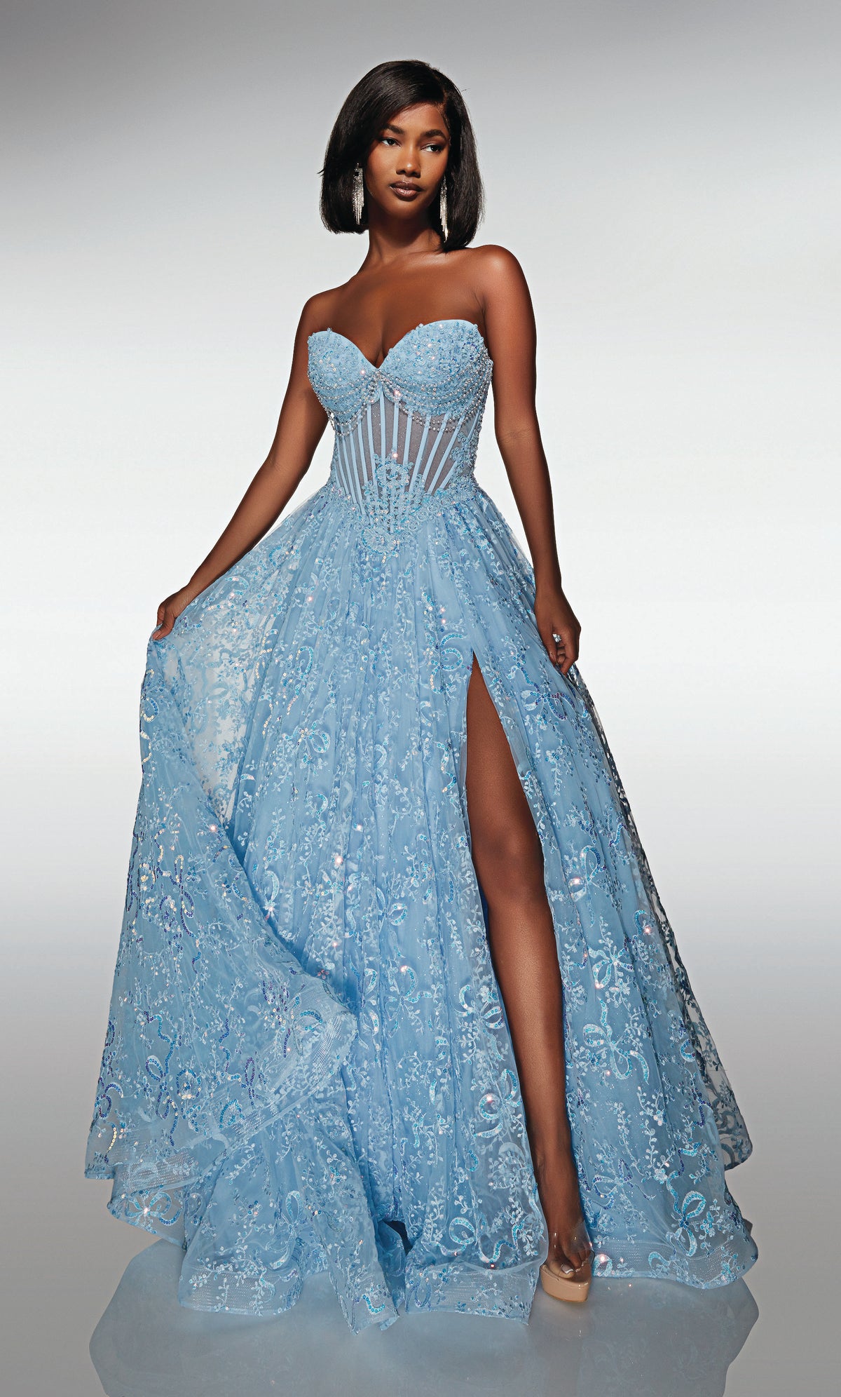 ALYCE Paris 62033 Alyce Long Sweetheart Neckline Corset Ballgown Dress