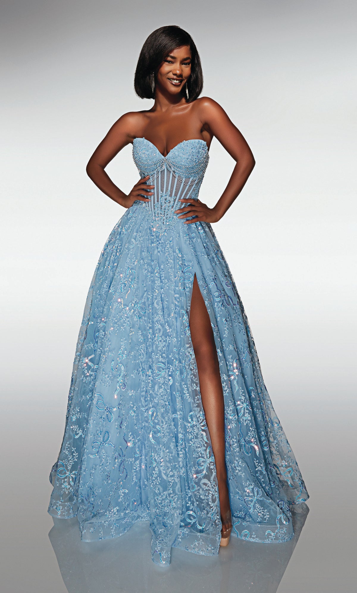 ALYCE Paris 62033 Alyce Long Sweetheart Neckline Corset Ballgown Dress
