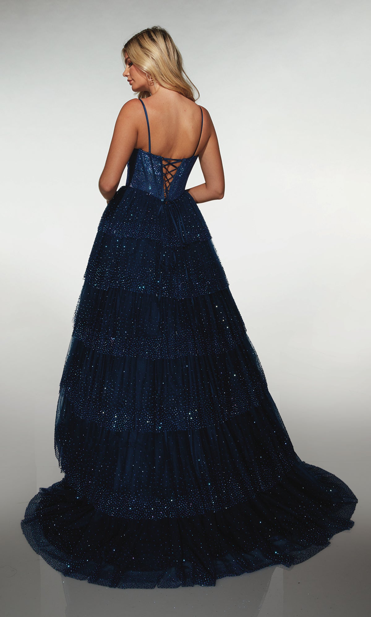 ALYCE Paris 62146 Alyce Long V-neckline Shimmery/sparkly Ballgown Dress
