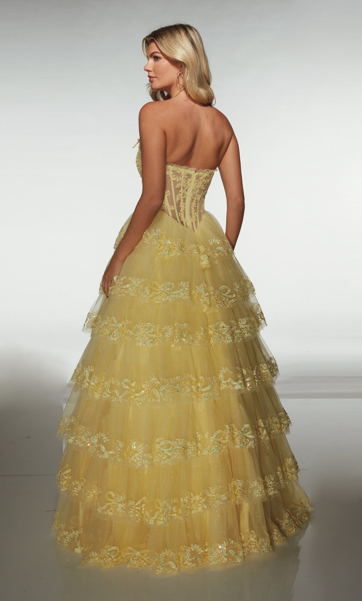 ALYCE Paris 62191 Alyce Long Strapless Neckline Elegant A Line Dress