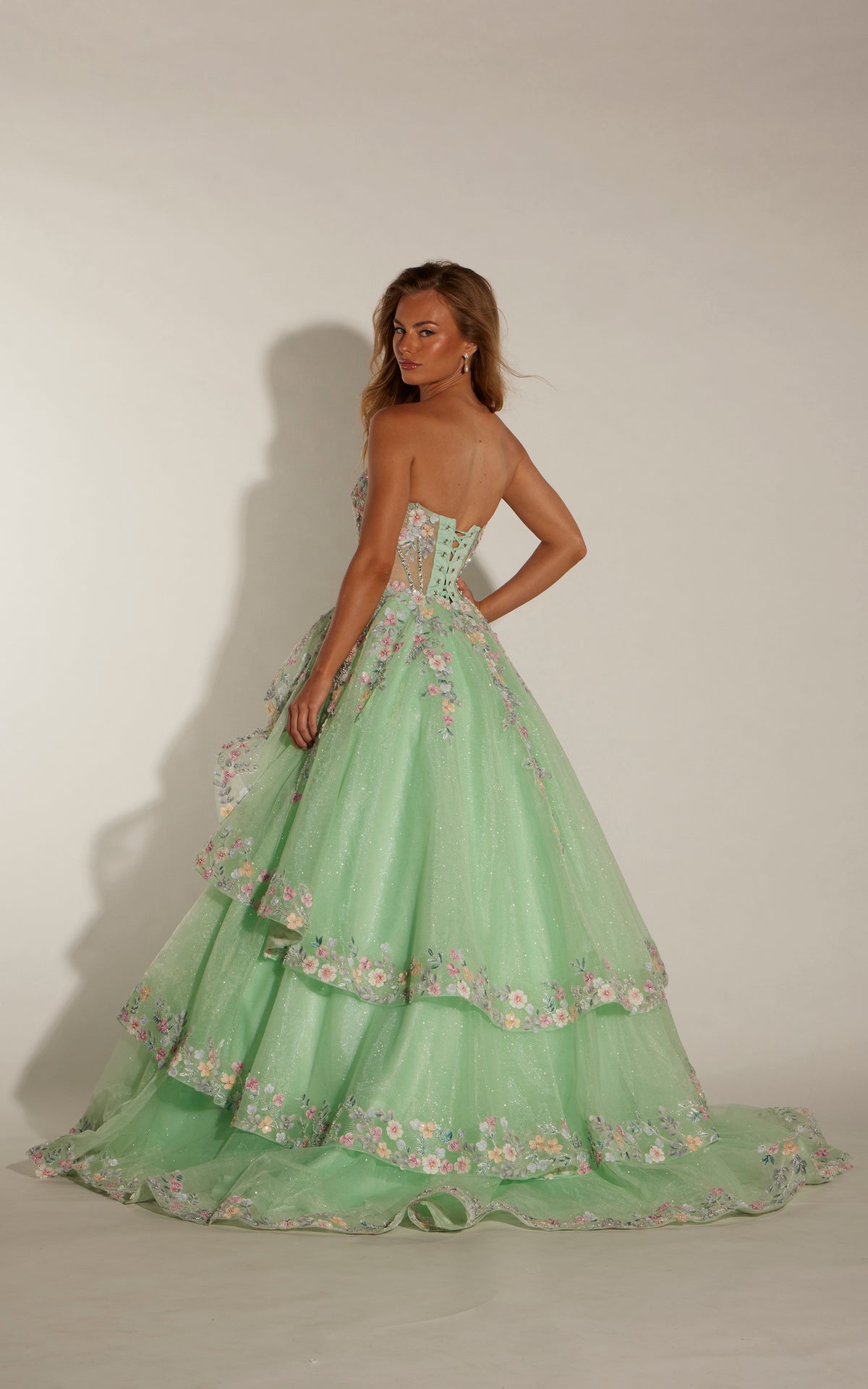 ALYCE Paris 62266 Alyce Long Cat-eye Neckline Elegant Ballgown Dress