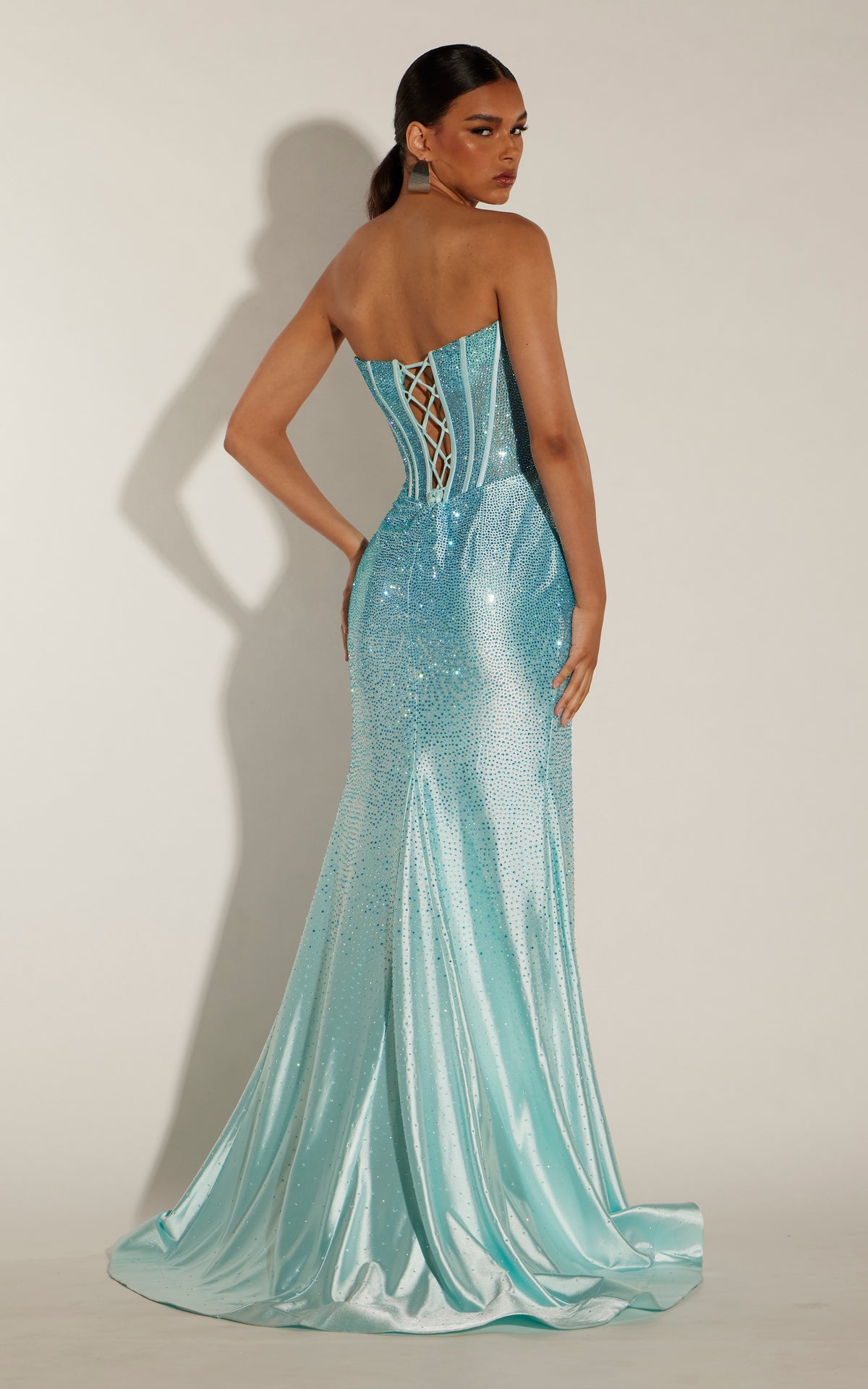 ALYCE Paris 62269 Alyce Long Sweetheart Neckline Embellished Straight Dress