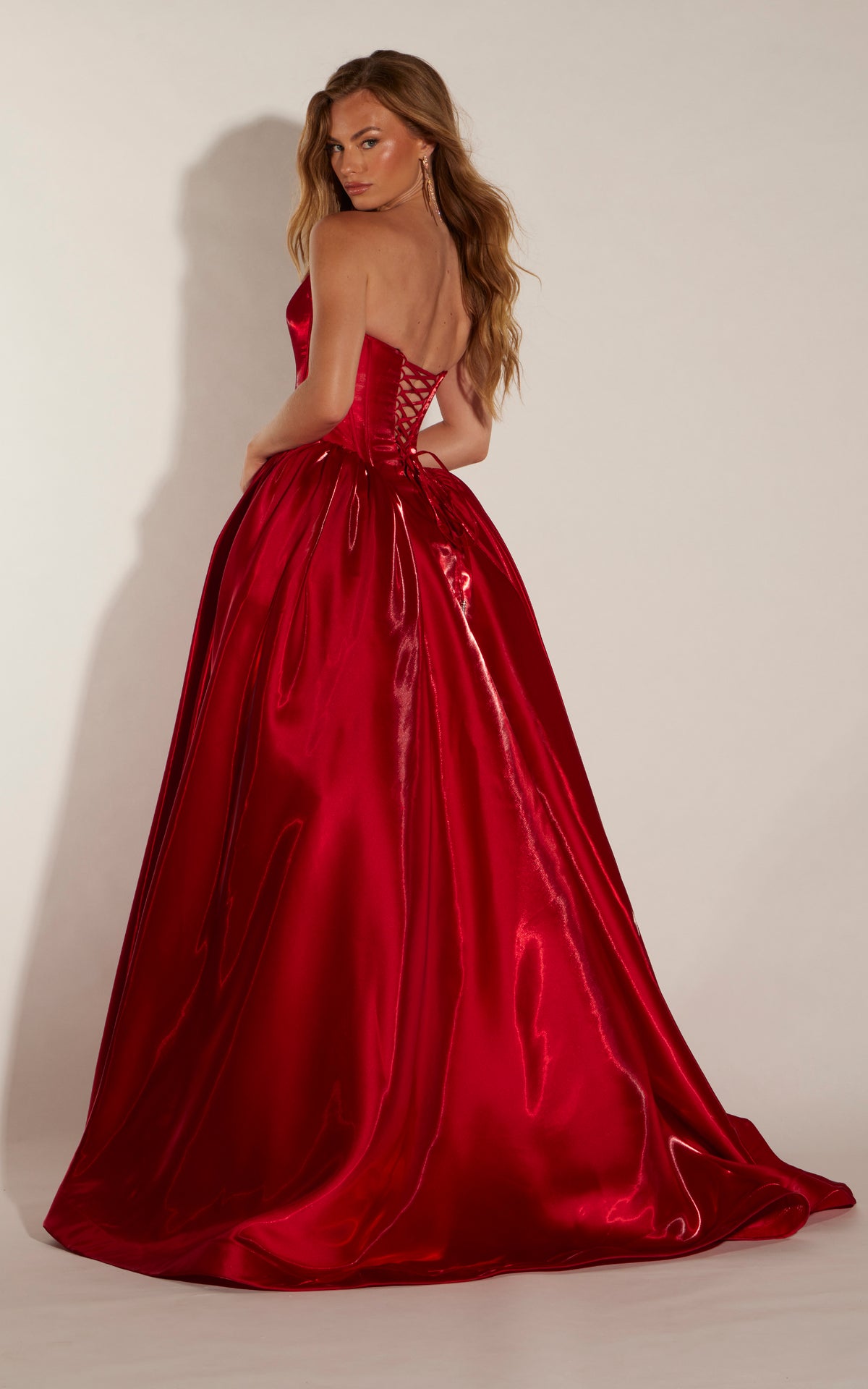 ALYCE Paris 62324 Alyce Long Strapless Neckline Plus Size Ballgown Dress