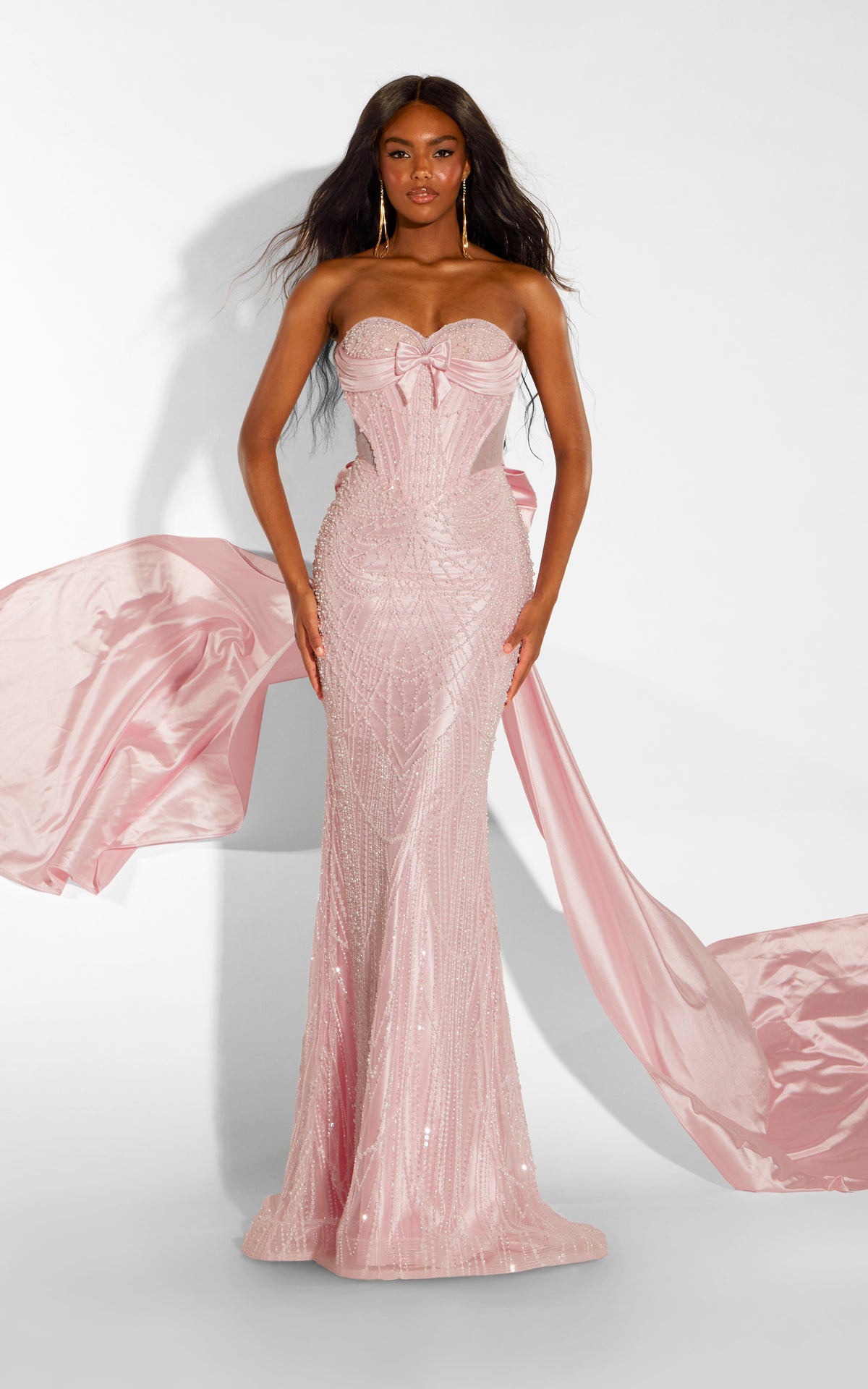 ALYCE Paris 62380 Alyce Long Sweetheart Neckline Ruched/draped  Dress