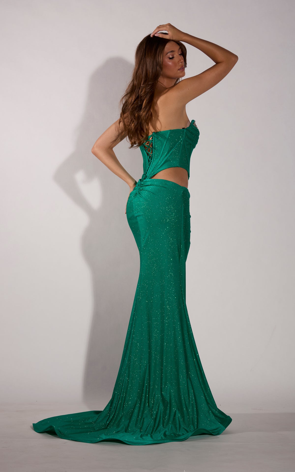 ALYCE Paris 62404 Alyce Long Sweetheart Neckline Shimmery/sparkly  Dress