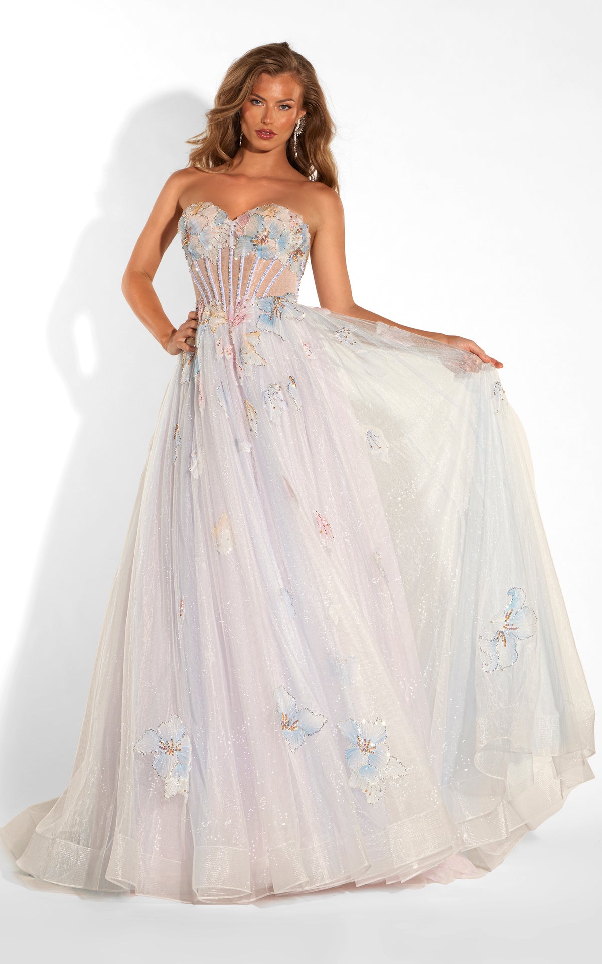 ALYCE Paris 62416 Alyce Long Sweetheart Neckline Corset A Line Dress