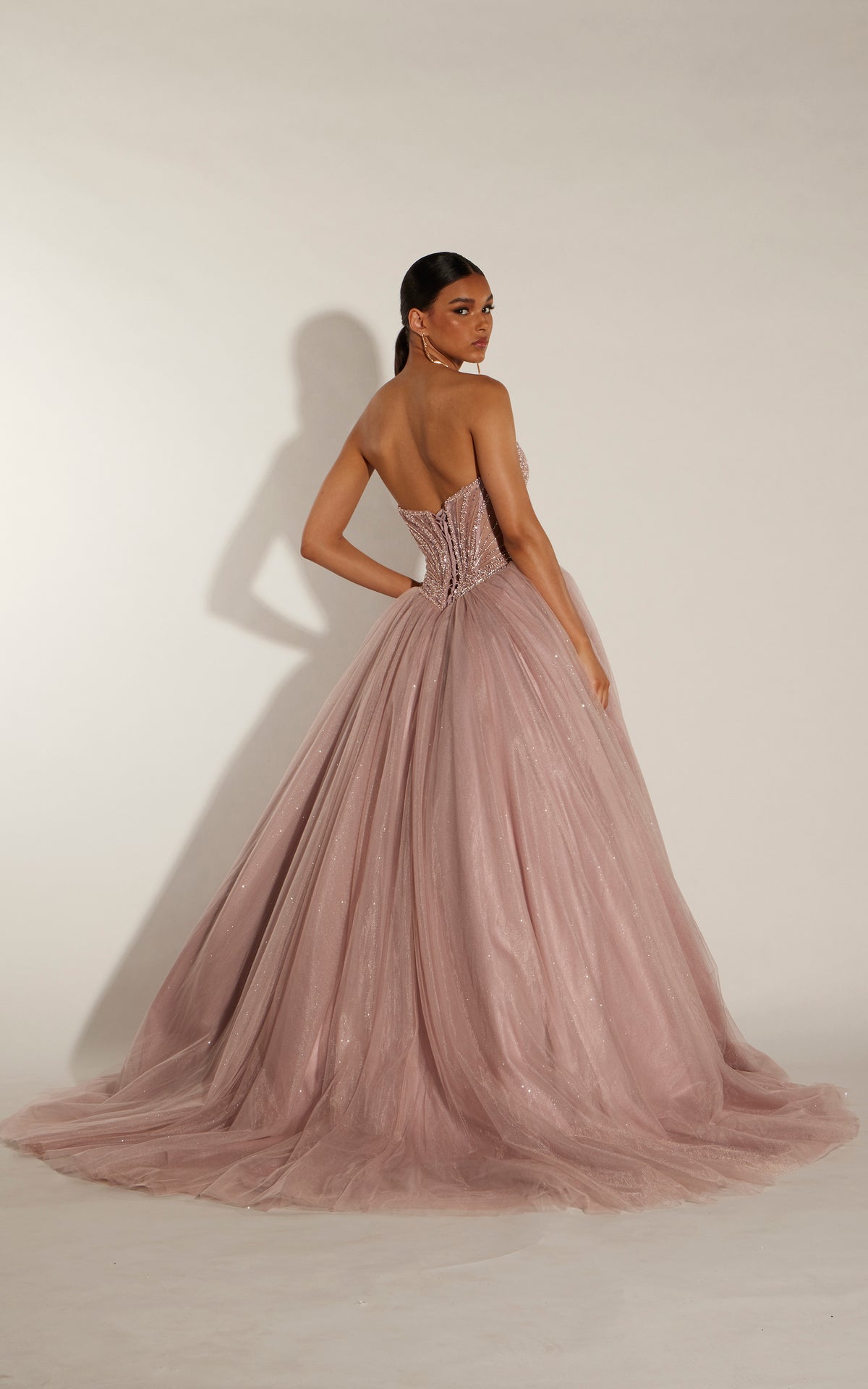 ALYCE Paris 62424 Alyce Long Plunging Neckline Shimmery/sparkly Ballgown Dress