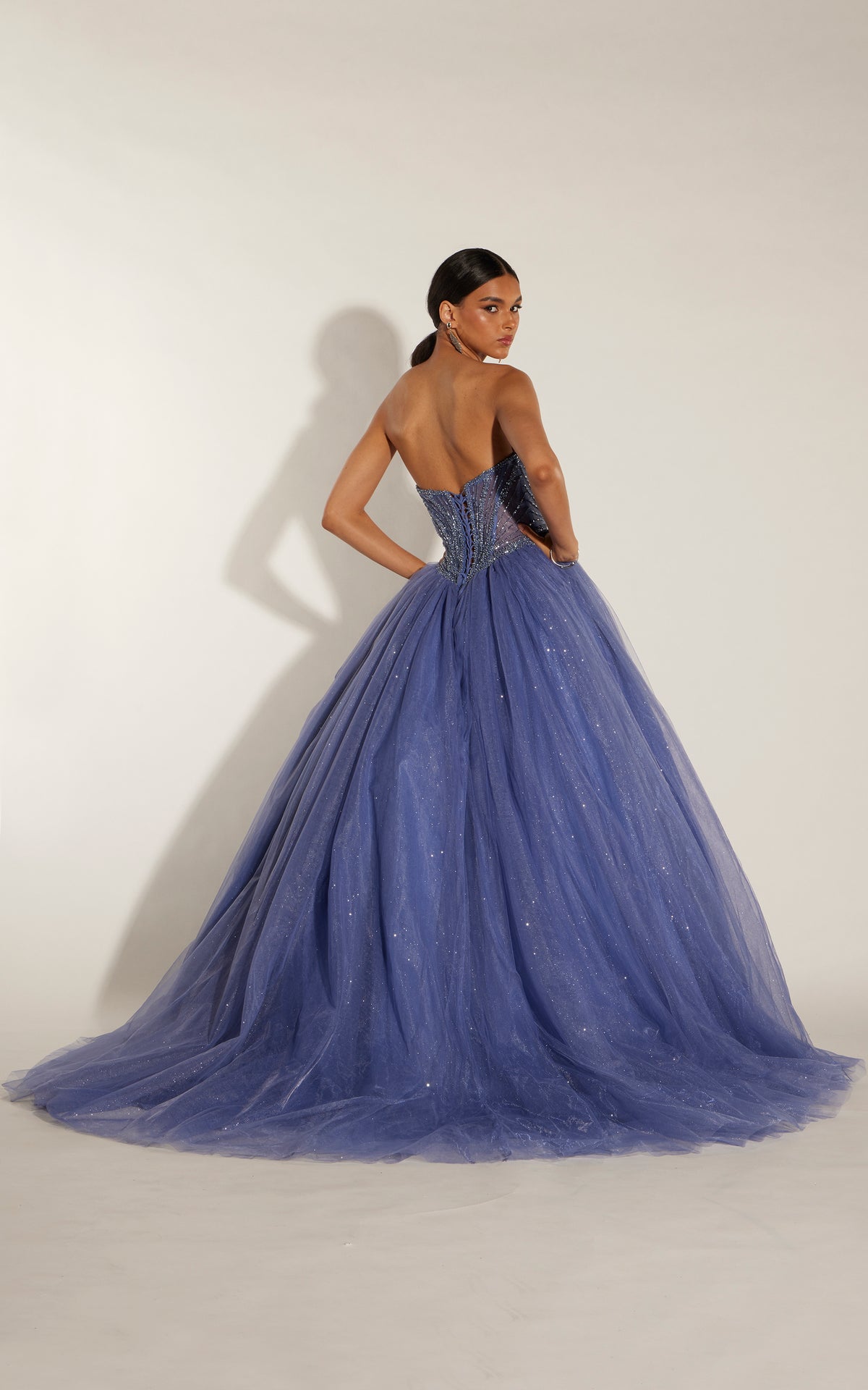 ALYCE Paris 62424 Alyce Long Plunging Neckline Shimmery/sparkly Ballgown Dress