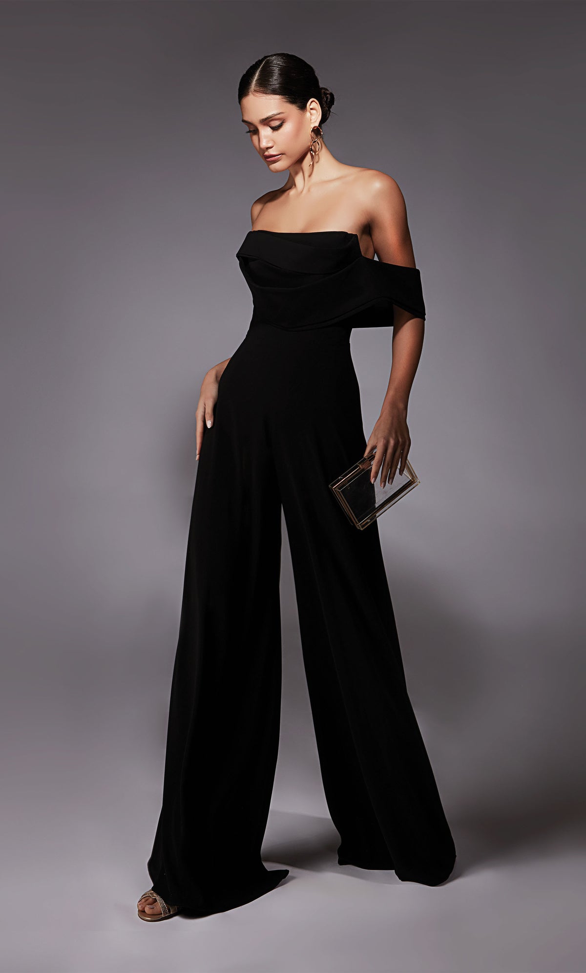 Formal Dress: 70068. Short, Off The Shoulder, Jumpsuit