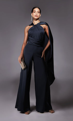 Formal Dress: 70069. Short, High Neck, Jumpsuit, Closed Back