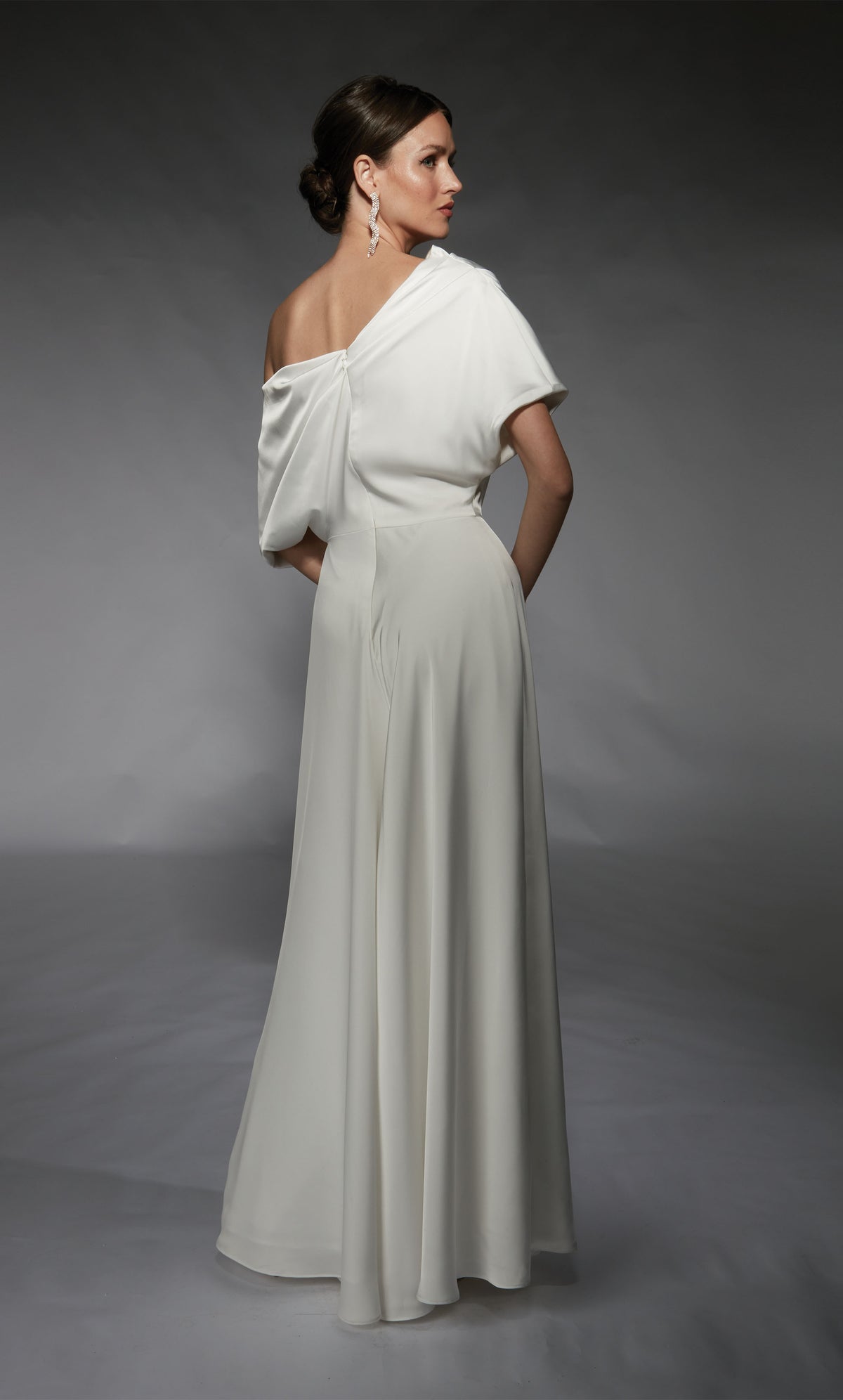 Alyce Paris 70072 Bridal One épaule Élégant robe de combinaison