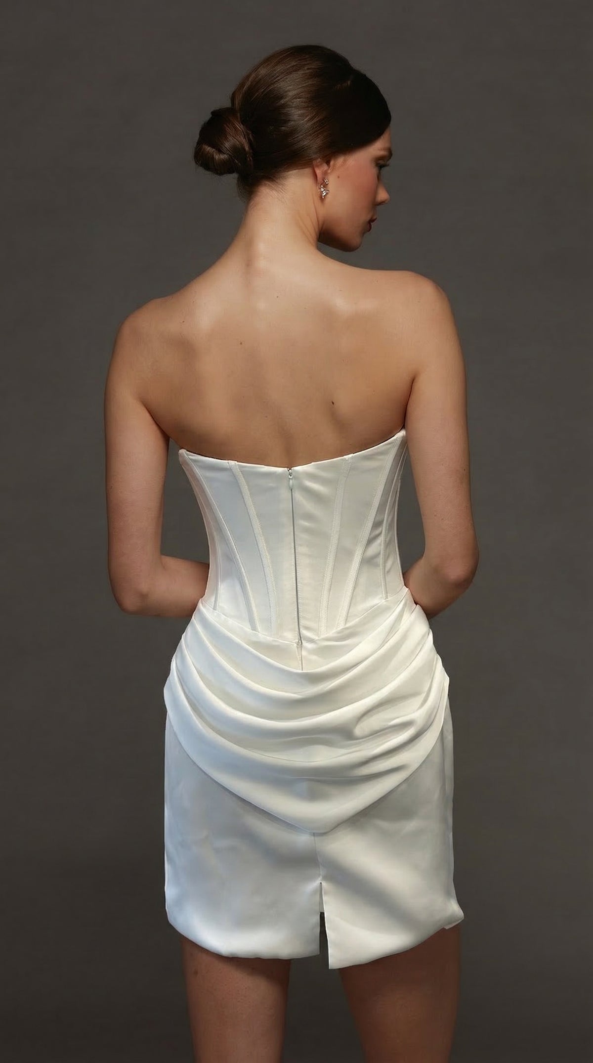 ALYCE Paris 70090 Bridal Scooped Neckline Corset Straight Dress