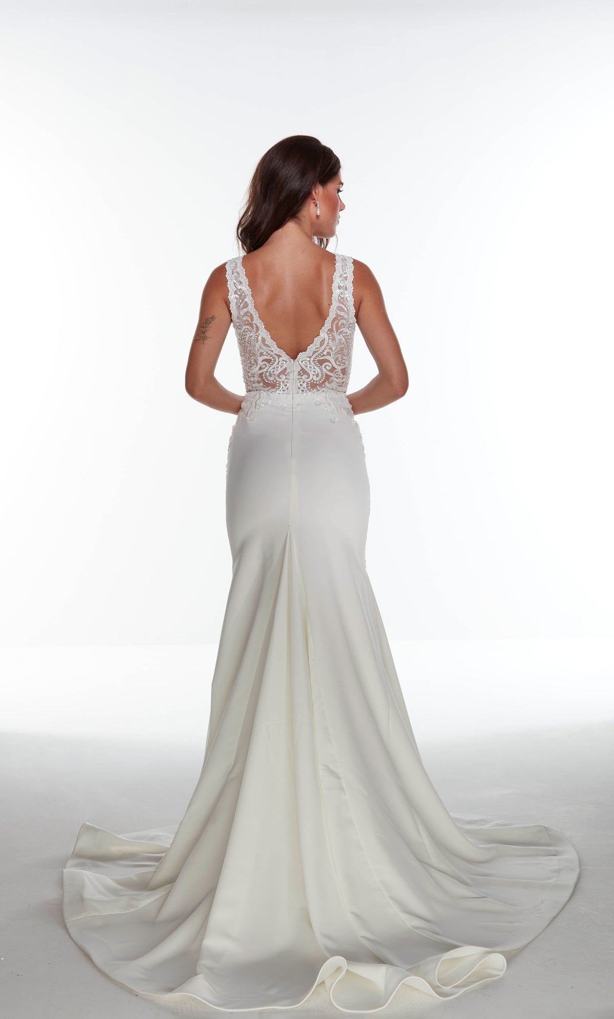 Alyce Paris 7016 Bridal che immerse abito a flare sexy