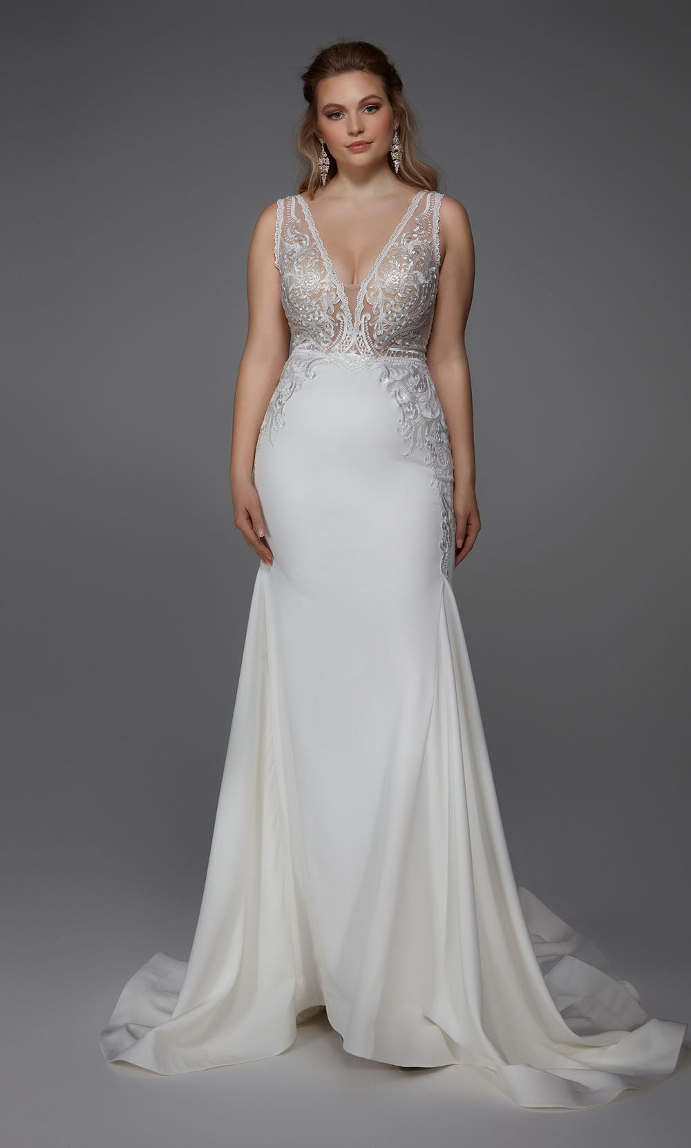 Alyce Paris 7016 Bridal che immerse abito a flare sexy