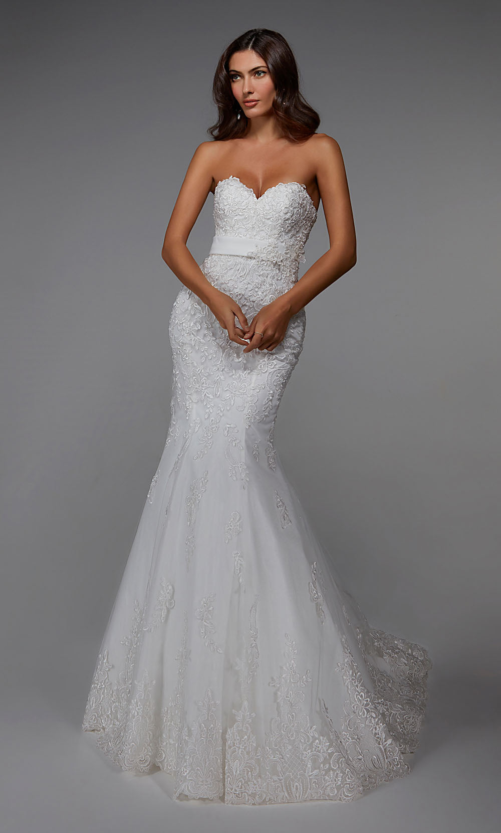 ALYCE PARIS 7032 Abito da spalma da spalma da sposa