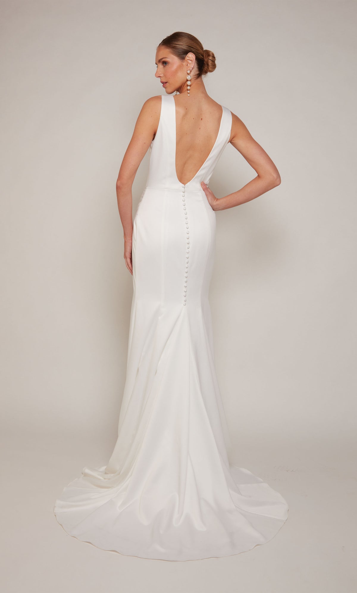 Alyce Paris 7092 Vestido de sirena hundida nupcial