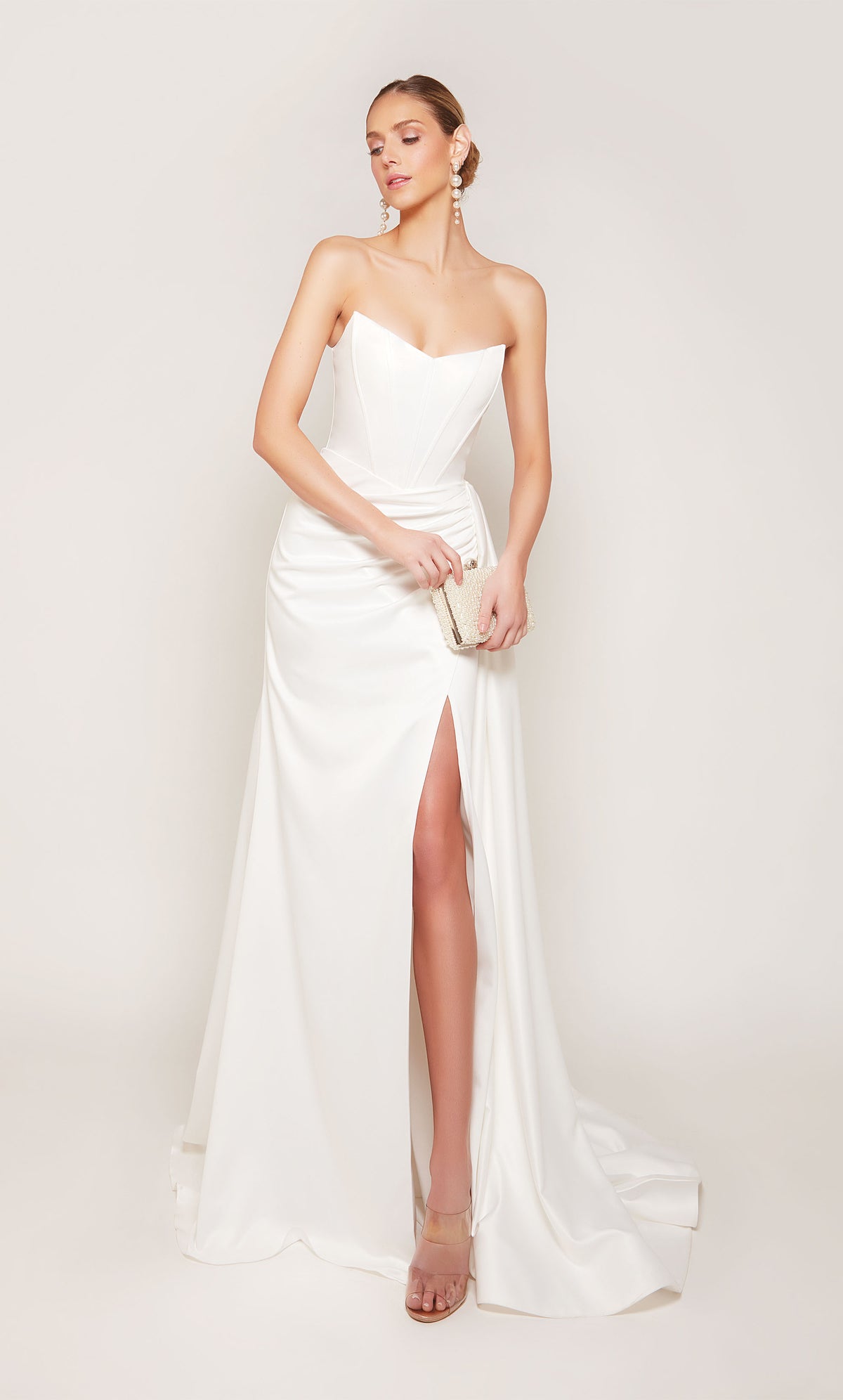 ALYCE Paris 7093 Bridal Cat-eye Slit Mermaid Dress