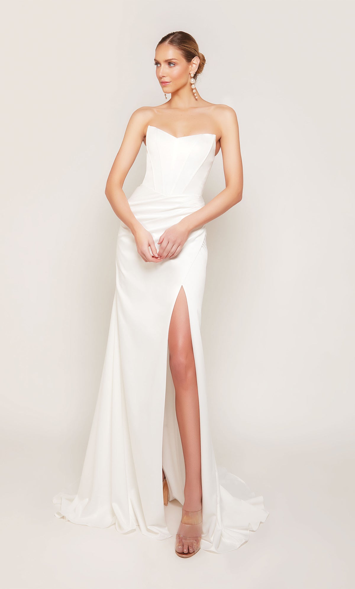 ALYCE Paris 7093 Bridal Cat-eye Slit Mermaid Dress