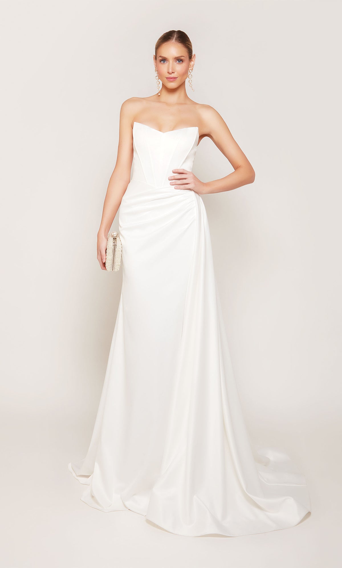 Alyce Paris 7093 Bridal Cat-Eye Slit Sirmaid Robe