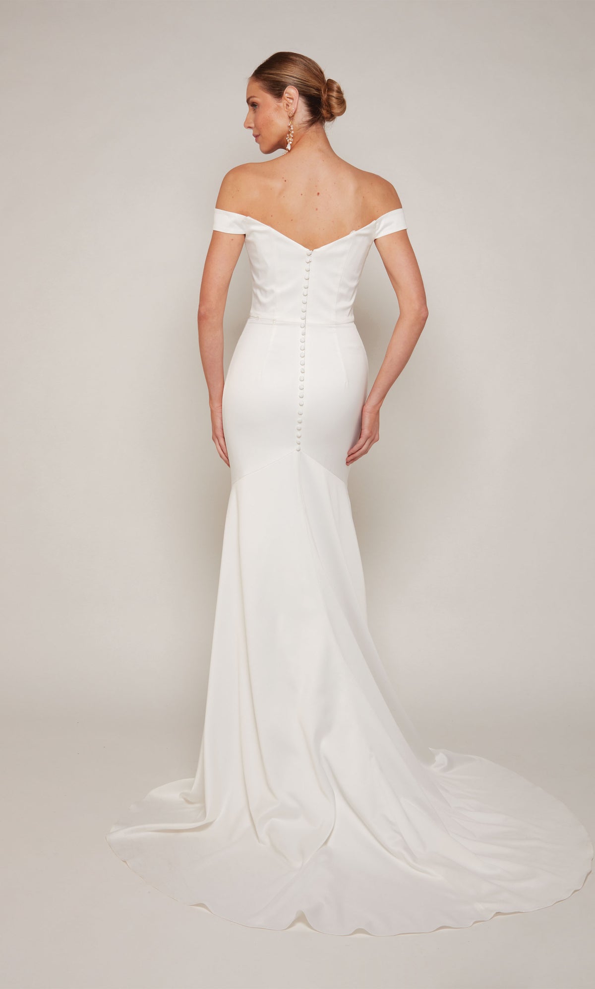 Alyce Paris 7098 Bridal Off the Spalla Mermaid Dress