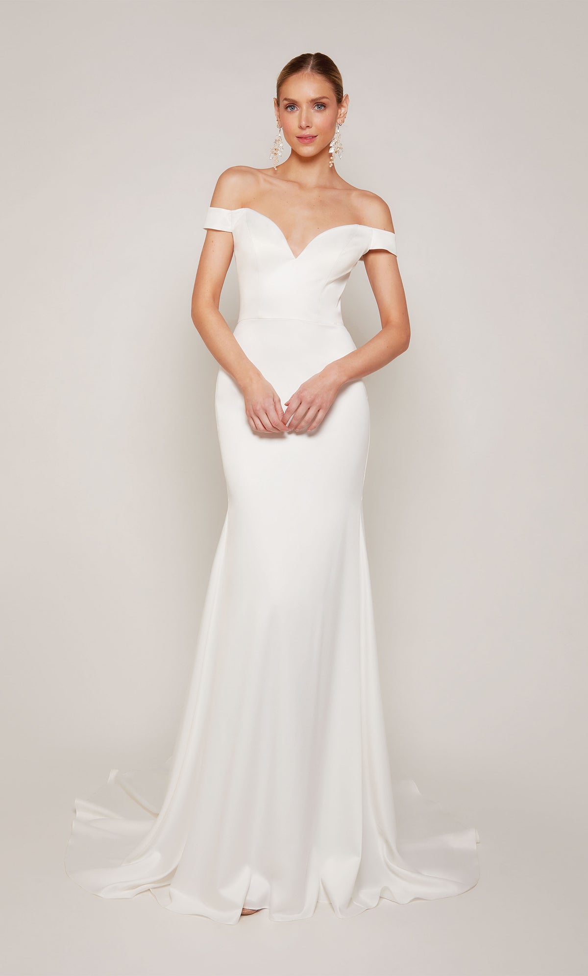 Alyce Paris 7098 Bridal Off the Spalla Mermaid Dress