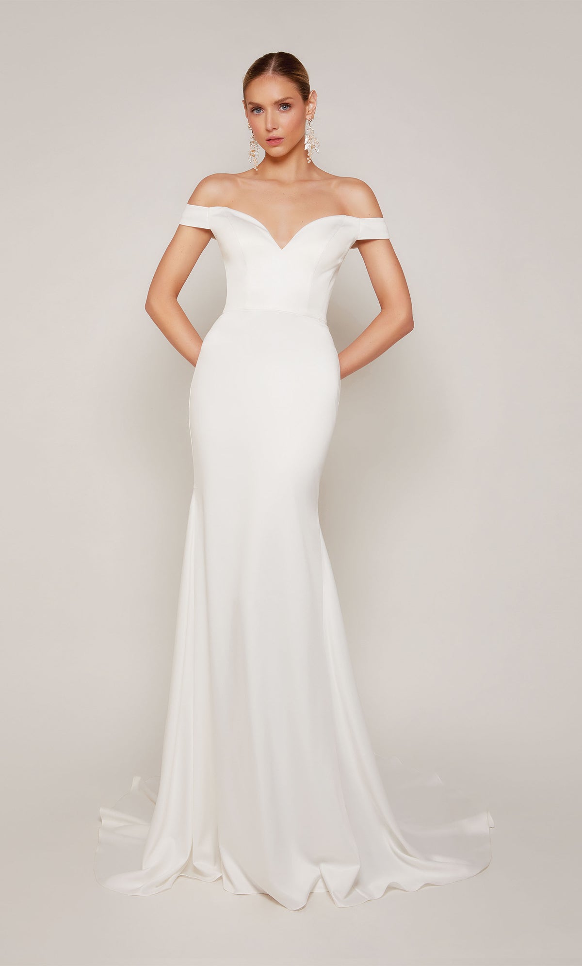 Alyce Paris 7098 Bridal Off the Spalla Mermaid Dress