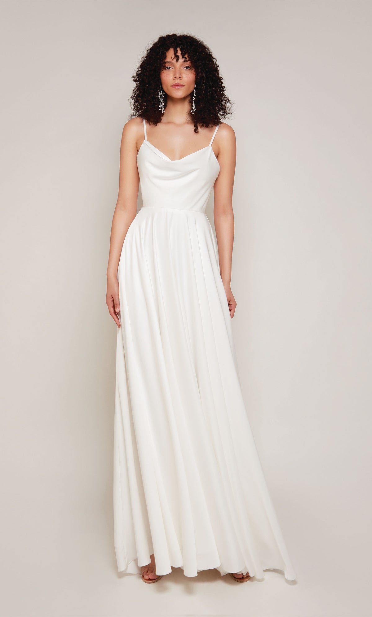 ALYCE Paris 7100 Bridal Cowl Train Medium Fullness Dress