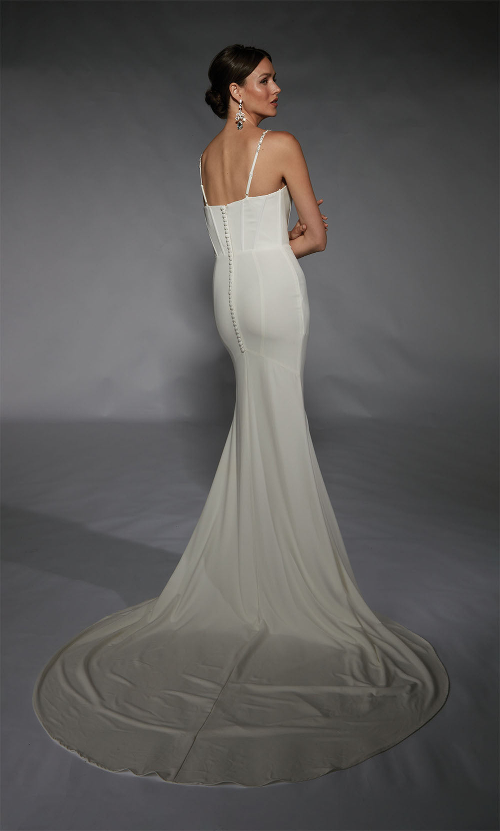 ALYCE Paris 7104 Bridal Straight Across Corset Mermaid Dress