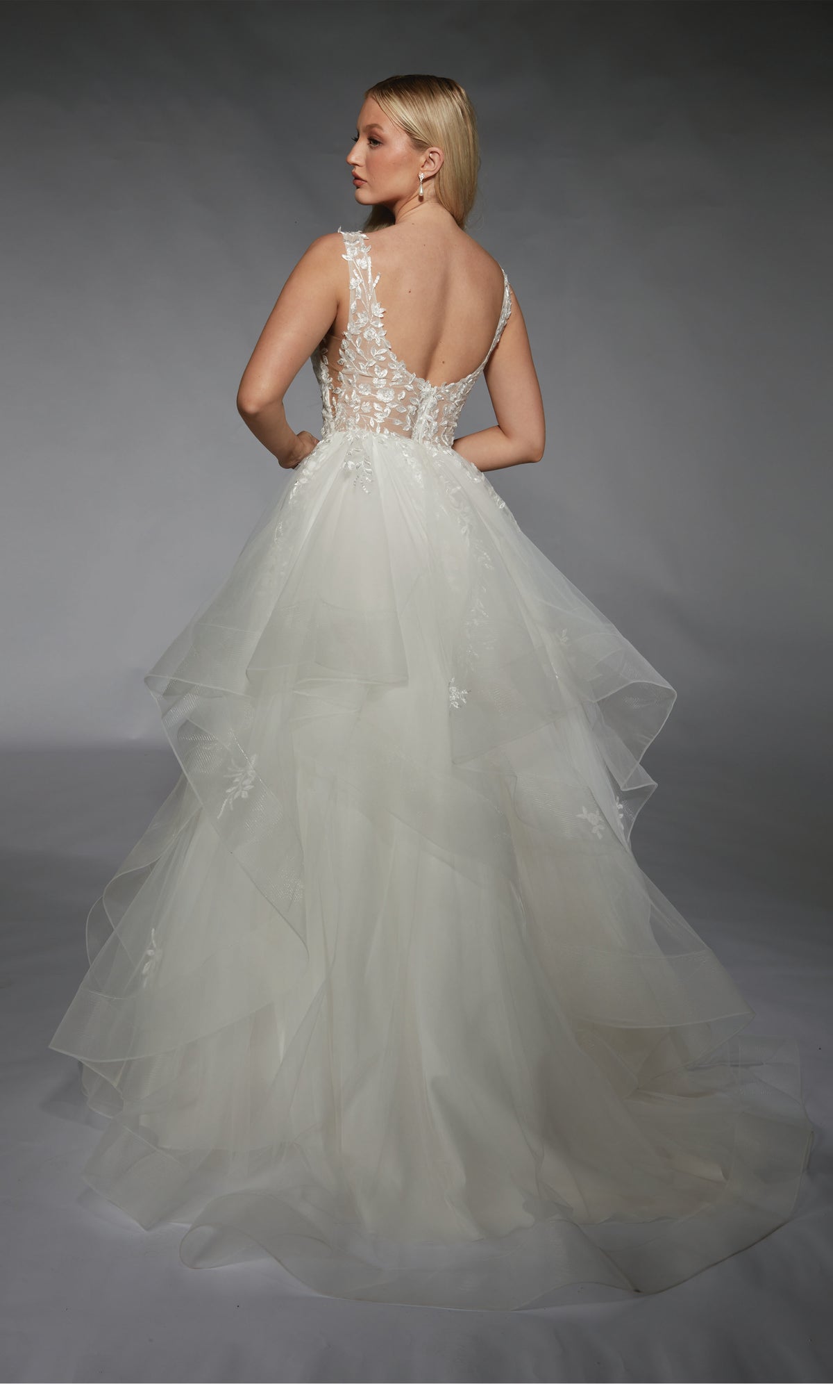 ALYCE Paris 7126 Bridal Plunging Corset Ballgown Dress